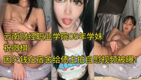 爆料投稿云南财经职业学院05年学妹祝微棋因欠钱在宿舍给债主拍自慰视频被曝 — 2026